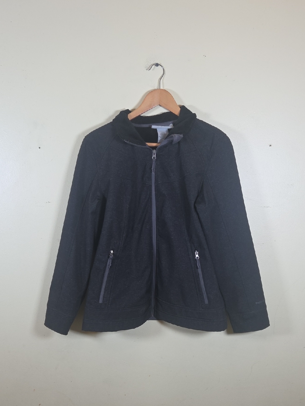 Free Country Womens Jacket Sz L  Soft Shell Water Wind Resistant Zipper Pockets